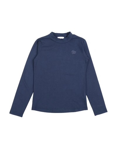 Shop Fun & Fun Toddler Girl T-shirt Midnight Blue Size 7 Cotton, Elastane