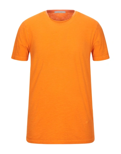 Shop Diktat Man T-shirt Orange Size S Cotton