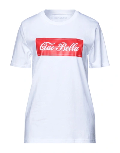 Shop Manokhi Woman T-shirt White Size S Organic Cotton