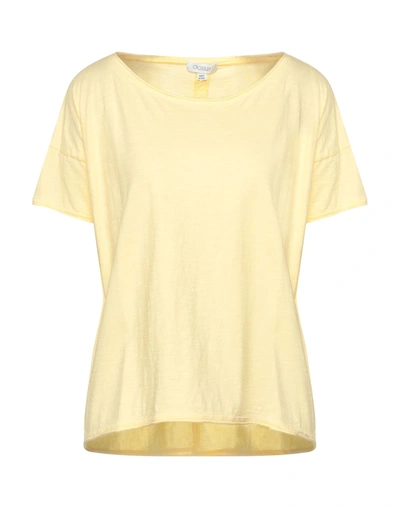 Shop Crossley Woman T-shirt Light Yellow Size S Cotton