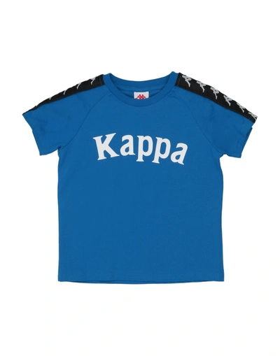 Shop Kappa T-shirts In Azure