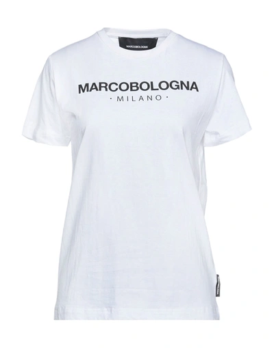 Shop Marco Bologna Woman T-shirt White Size Xs Cotton