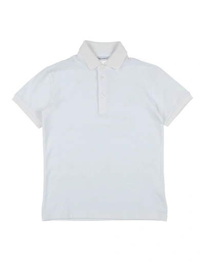 Shop Dolce & Gabbana Toddler Boy Polo Shirt Ivory Size 7 Cotton