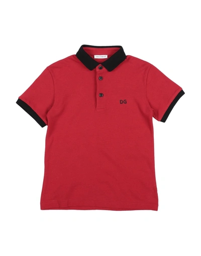 Shop Dolce & Gabbana Polo Shirts In Red