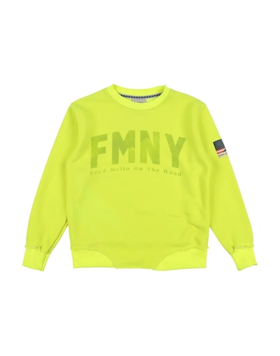 Shop Fred Mello Sweatshirts In Yellow