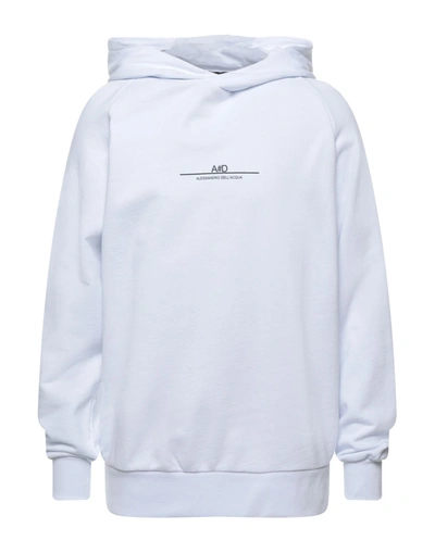 Shop Alessandro Dell'acqua Sweatshirts In White