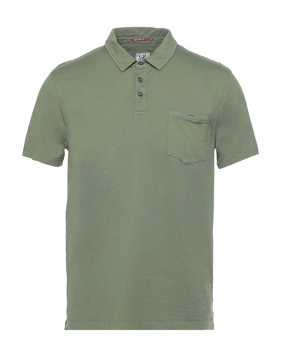 Shop C.p. Company Polo Shirts In Military Green