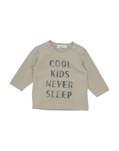 Shop Kid's Company Newborn Boy T-shirt Beige Size 3 Cotton, Elastane
