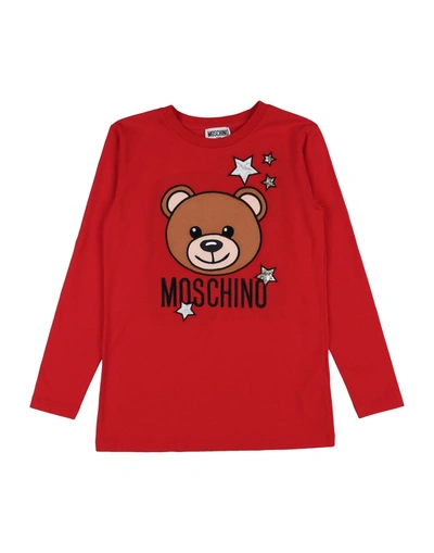 Shop Moschino Teen T-shirts In Red