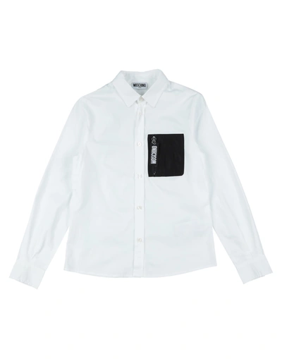 Shop Moschino Teen Shirts In White
