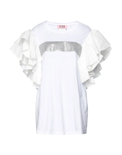 Shop Gina T-shirts In White