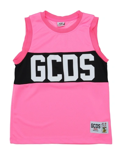 Shop Gcds Mini Toddler Boy T-shirt Fuchsia Size 6 Polyester In Pink