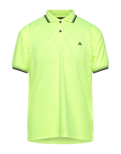 Shop Peuterey Man Polo Shirt Yellow Size Xxl Polyester