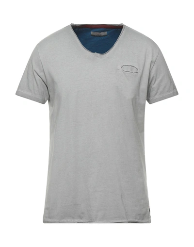Shop Yes Zee By Essenza Man T-shirt Grey Size S Cotton