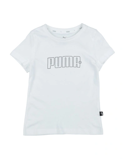 Shop Puma Rebel Tee G Toddler Girl T-shirt White Size 6 Cotton