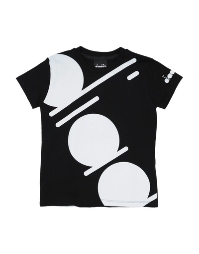 Shop Diadora Toddler Boy T-shirt Black Size 6 Cotton
