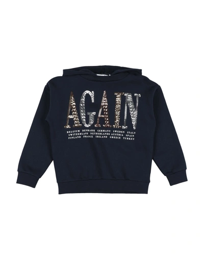 Shop Name It® Name It Toddler Girl Sweatshirt Midnight Blue Size 7 Organic Cotton, Recycled Polyester