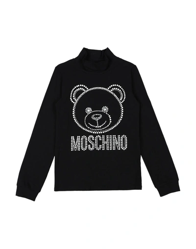 Shop Moschino Teen T-shirts In Black