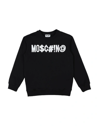 Shop Moschino Teen Sweatshirts In Black