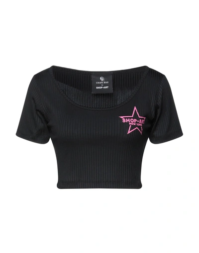 Shop ★ Art Shopart Woman T-shirt Black Size M Polyester, Elastane In Black