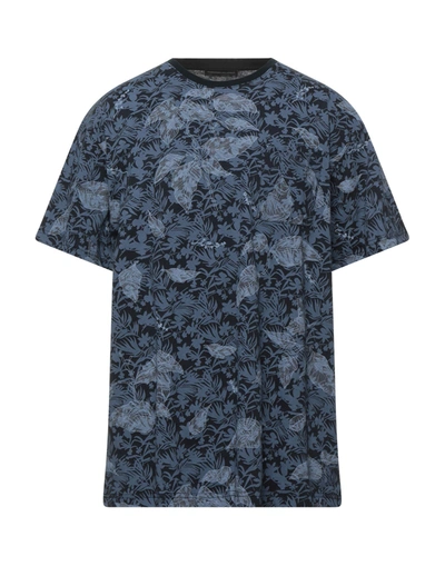Shop Alessandro Dell'acqua Man T-shirt Midnight Blue Size S Cotton