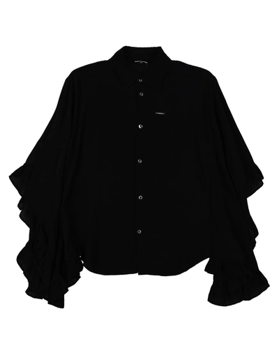Shop Dsquared2 Toddler Girl Shirt Black Size 6 Viscose
