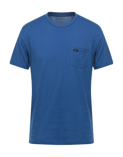 Shop Lee Man T-shirt Blue Size Xl Cotton