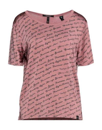 Shop Maison Scotch Woman T-shirt Pastel Pink Size Xs Viscose, Elastane