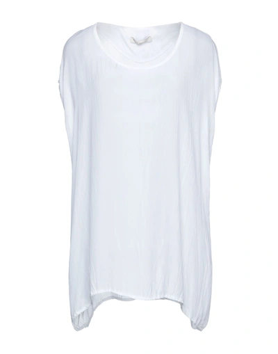 Shop Déjà Vu Woman Top White Size 1 Viscose, Silk