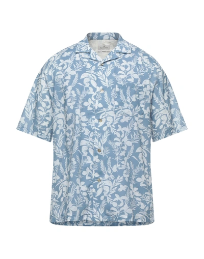 Shop Brooksfield Man Shirt Pastel Blue Size M Cotton