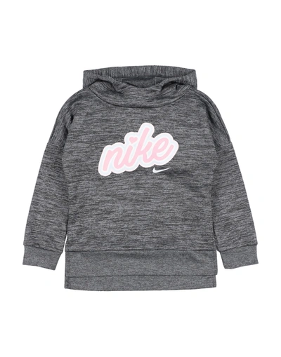 Shop Nike Bff Therma Pullover Toddler Girl Sweatshirt Steel Grey Size 7 Polyester