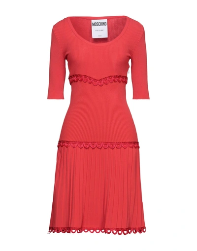 Moschino Short Dresses In Red