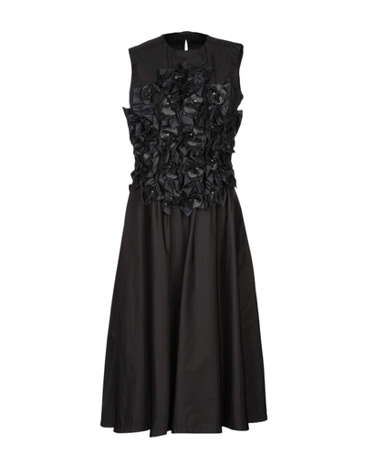 Shop Moncler Midi Dresses In Black