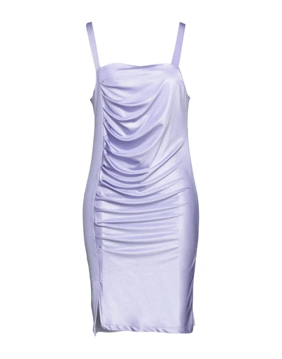 Shop Simona-a Short Dresses In Lilac