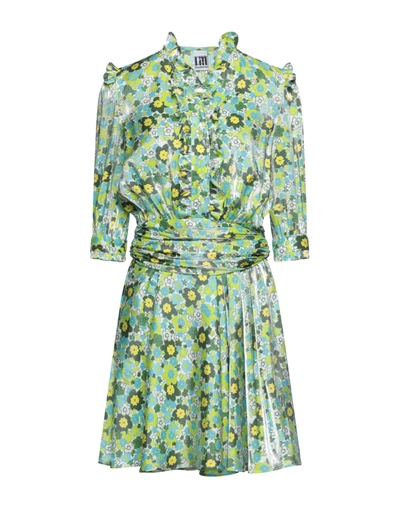 Shop I'm Isola Marras Woman Mini Dress Green Size 6 Viscose, Polyester