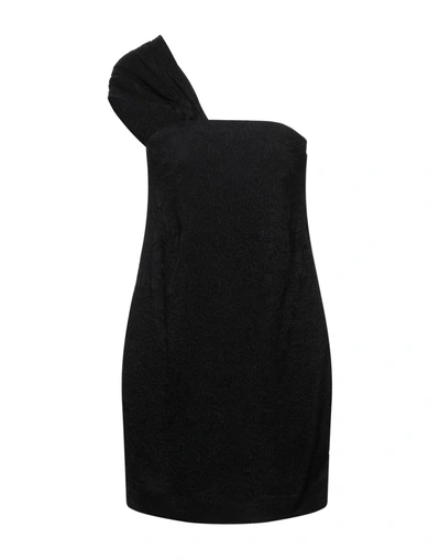Shop Patou Woman Short Dress Black Size 4 Viscose