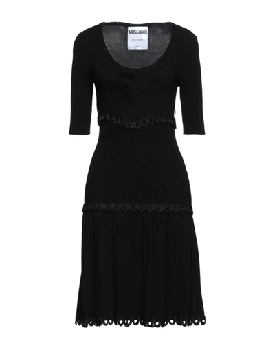 Moschino Short Dresses In Black