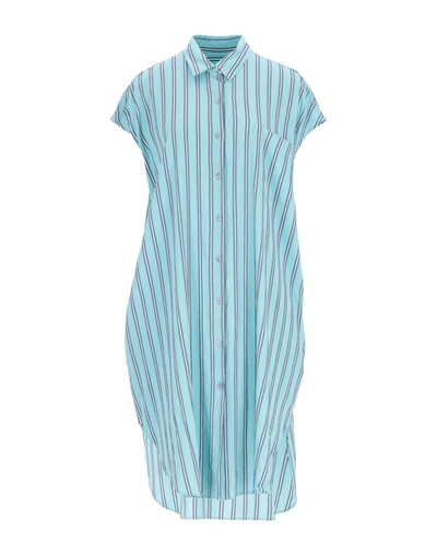 Shop Paul Smith Midi Dresses In Turquoise