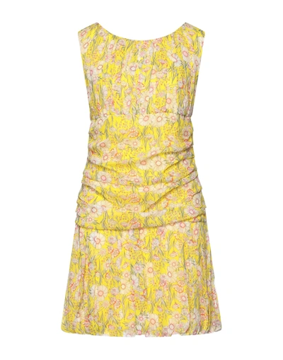 Shop Ainea Short Dresses In Yellow