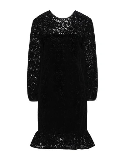 Shop Emporio Armani Woman Midi Dress Black Size 10 Polyamide, Cotton