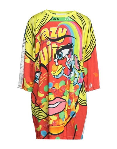 Moschino Women's Multicolor Other Materials Dress In Yellow