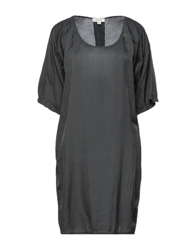 Shop Crossley Woman Mini Dress Steel Grey Size S Cotton, Silk