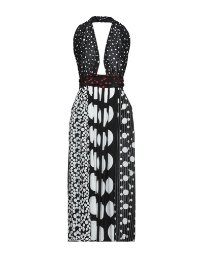 Shop Dolce & Gabbana Woman Midi Dress Black Size 6 Silk, Elastane