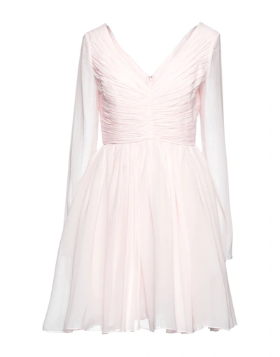 Shop Giambattista Valli Woman Mini Dress Pink Size 6 Silk, Polyamide