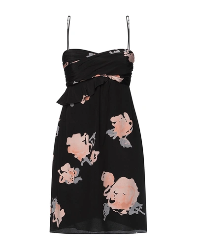 Shop Emporio Armani Woman Mini Dress Black Size 12 Silk