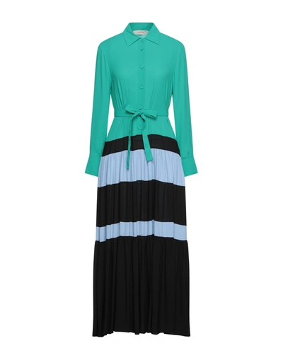 Shop Jucca Woman Maxi Dress Green Size 6 Polyester