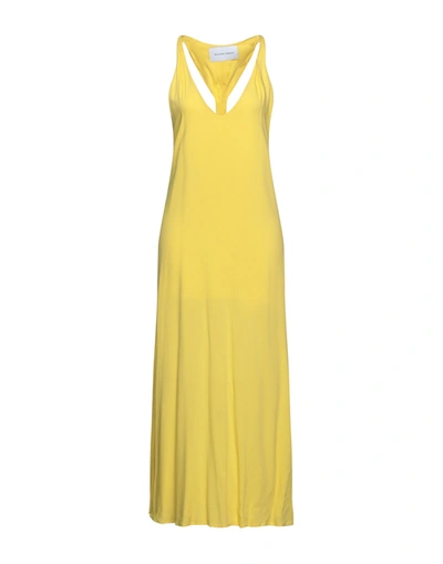 Shop Silvian Heach Woman Maxi Dress Yellow Size 4 Viscose