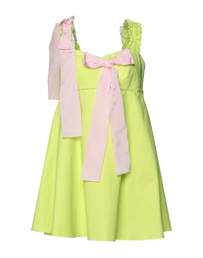 Shop Gna Short Dresses In Acid Green