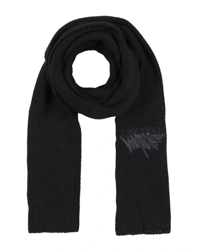 Shop Emporio Armani Woman Scarf Black Size - Wool, Viscose, Polyamide, Cashmere