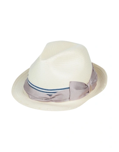 Shop Borsalino Hats In Ivory